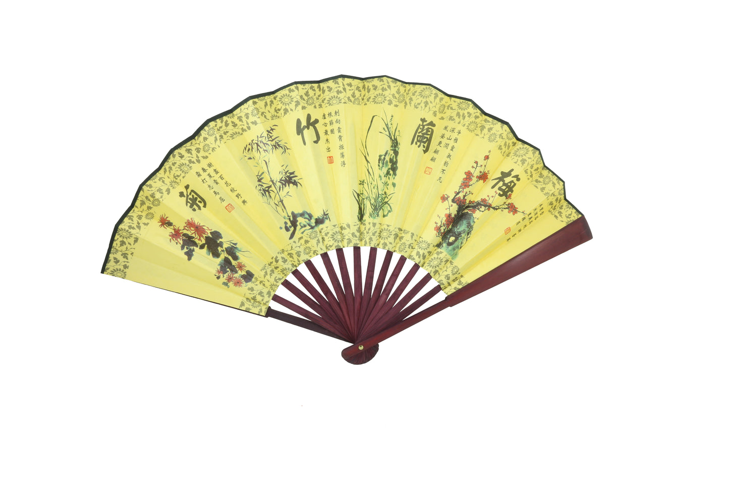10" Silk Folding Fan